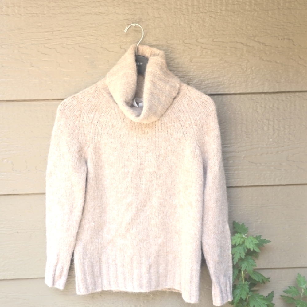 Aritzia Babaton the Group Oatmeal Heather Wool Blend Sweater XS